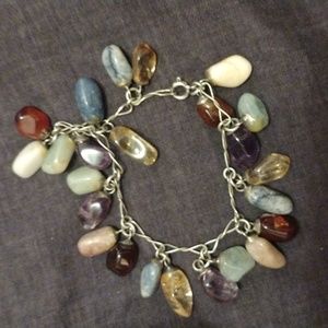 Vintage Gemstone dangle bracelet